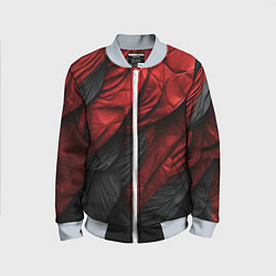 Детский бомбер Red black texture