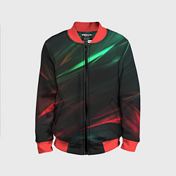 Детский бомбер Dark red and green