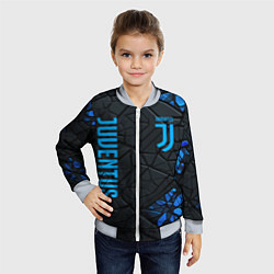 Бомбер детский Juventus logo, цвет: 3D-серый — фото 2