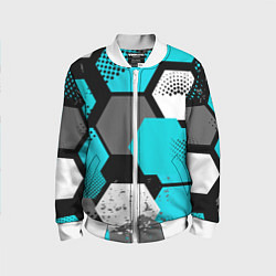 Детский бомбер Шестиугольники абстрактный фон