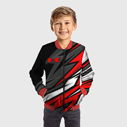 Бомбер детский Kawasaki - red uniform, цвет: 3D-красный — фото 2