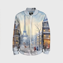 Детский бомбер Новогодний Париж