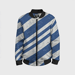 Детский бомбер Сине-белый шик