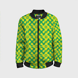 Детский бомбер Паттерн из трансформированных геометрических фигур