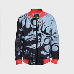 Детский бомбер Дракон со снежинками