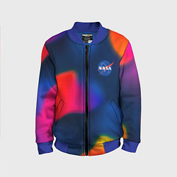 Бомбер детский Nasa gradient sportcolor, цвет: 3D-синий