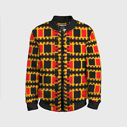 Детский бомбер Королевские квадраты