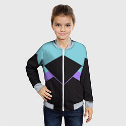 Бомбер детский Ретро олимпийка, цвет: 3D-серый — фото 2
