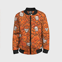 Детский бомбер Милые огоньки и зефирки