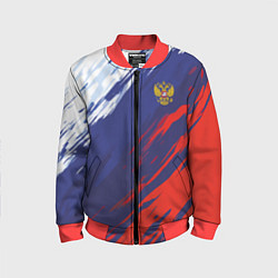 Детский бомбер Россия Sport брызги красок триколор