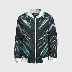 Детский бомбер Зелёная малахитовая броня