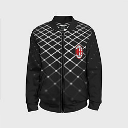 Бомбер детский Милан футбольный клуб, цвет: 3D-черный