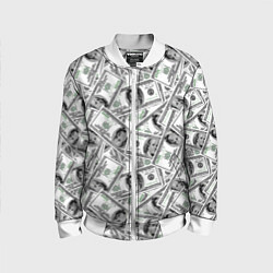 Детский бомбер Доллары - денежные знаки