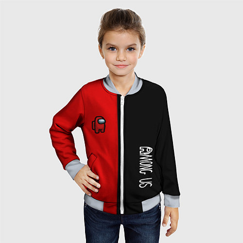 Детский бомбер Among us mobile game / 3D-Серый – фото 4