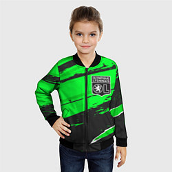 Бомбер детский Lyon sport green, цвет: 3D-черный — фото 2