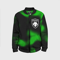 Бомбер детский AEK Athens sport halftone, цвет: 3D-черный