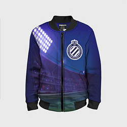 Бомбер детский Club Brugge ночное поле, цвет: 3D-черный