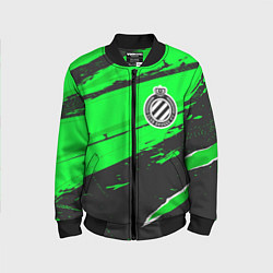Бомбер детский Club Brugge sport green, цвет: 3D-черный