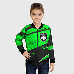 Бомбер детский AEK Athens sport green, цвет: 3D-черный — фото 2