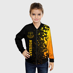Бомбер детский Everton - gold gradient по-вертикали, цвет: 3D-черный — фото 2
