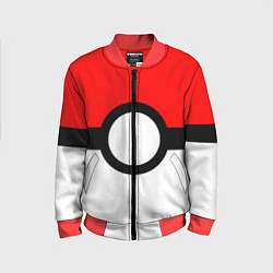 Детский бомбер Pokeball texture