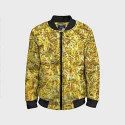 Детский бомбер Золотые ленточки