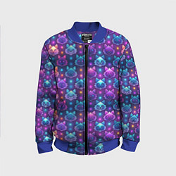 Бомбер детский Фурри мордочки лисица, цвет: 3D-синий