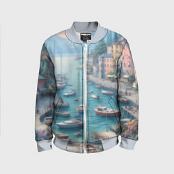 Детский бомбер Гавань с лодками