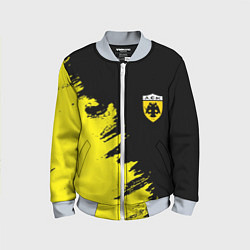 Бомбер детский AEK sport color yellow, цвет: 3D-серый
