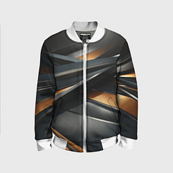 Детский бомбер Черная абстракция геометрия