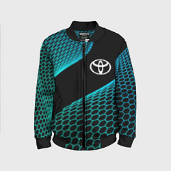 Бомбер детский Toyota electro hexagon, цвет: 3D-черный