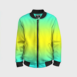 Бомбер детский Кислотный градиент, цвет: 3D-черный