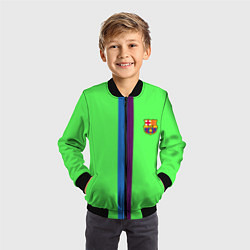 Бомбер детский Barcelona fc sport line, цвет: 3D-черный — фото 2