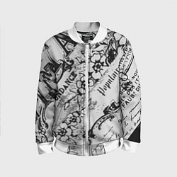 Детский бомбер Старая газета