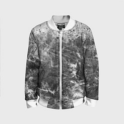 Детский бомбер Абстракция - серый дым