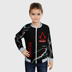 Бомбер детский Assassins Creed strom, цвет: 3D-серый — фото 2
