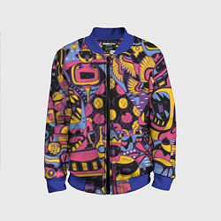 Бомбер детский О Париж, цвет: 3D-синий