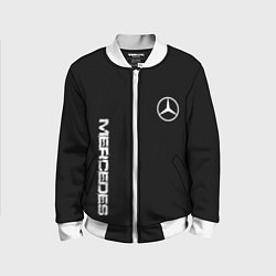 Бомбер детский Mercedes benz logo white auto, цвет: 3D-белый