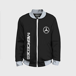 Бомбер детский Mercedes benz logo white auto, цвет: 3D-серый