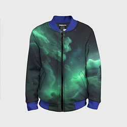 Детский бомбер Зелёная космическая туманность
