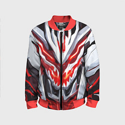 Детский бомбер Абстрактный красный кибер демон