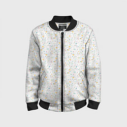 Бомбер детский Люди абстрактные и фигуры, цвет: 3D-черный