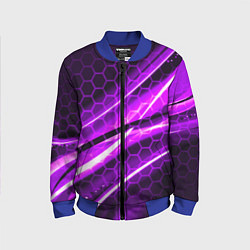 Детский бомбер Неоновая броня текстура