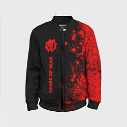 Бомбер детский Gears of War - red gradient по-вертикали, цвет: 3D-черный