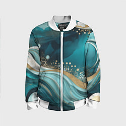Детский бомбер Бирюзовый подводный мир