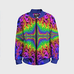 Детский бомбер Фрактальный узор психоделика
