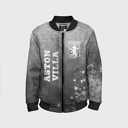 Бомбер детский Aston Villa - grey gradient вертикально, цвет: 3D-черный
