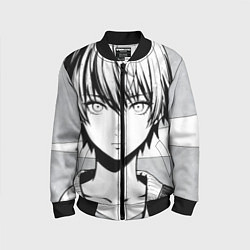 Бомбер детский A boy manga, цвет: 3D-черный