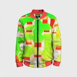 Детский бомбер Кислотные соты