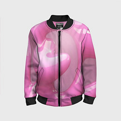 Детский бомбер Розовые краски абстракция